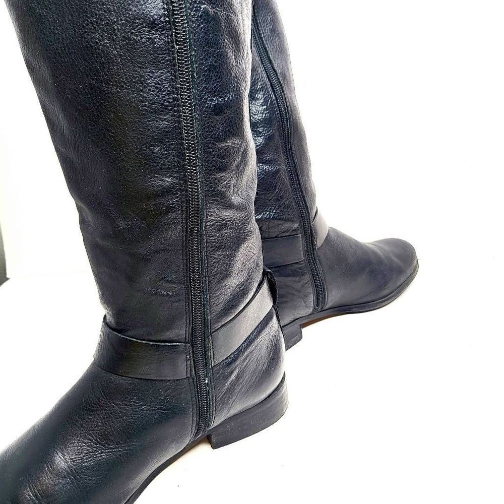 Ann taylor black leather riding boots size 7.5 Brody - Picture 10 of 12